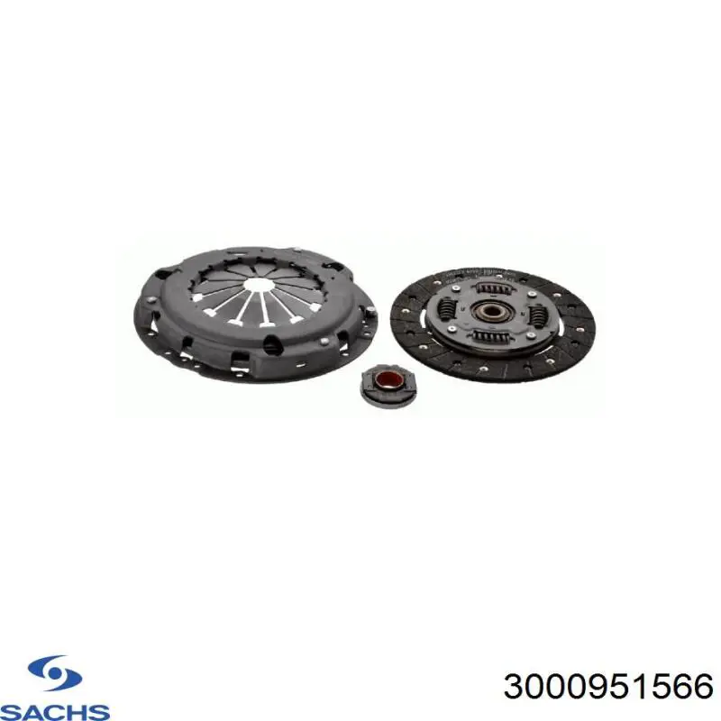 Kit de embraiagem (3 peças) Sachs 3000951566 preço, a partir de 191,67 USD