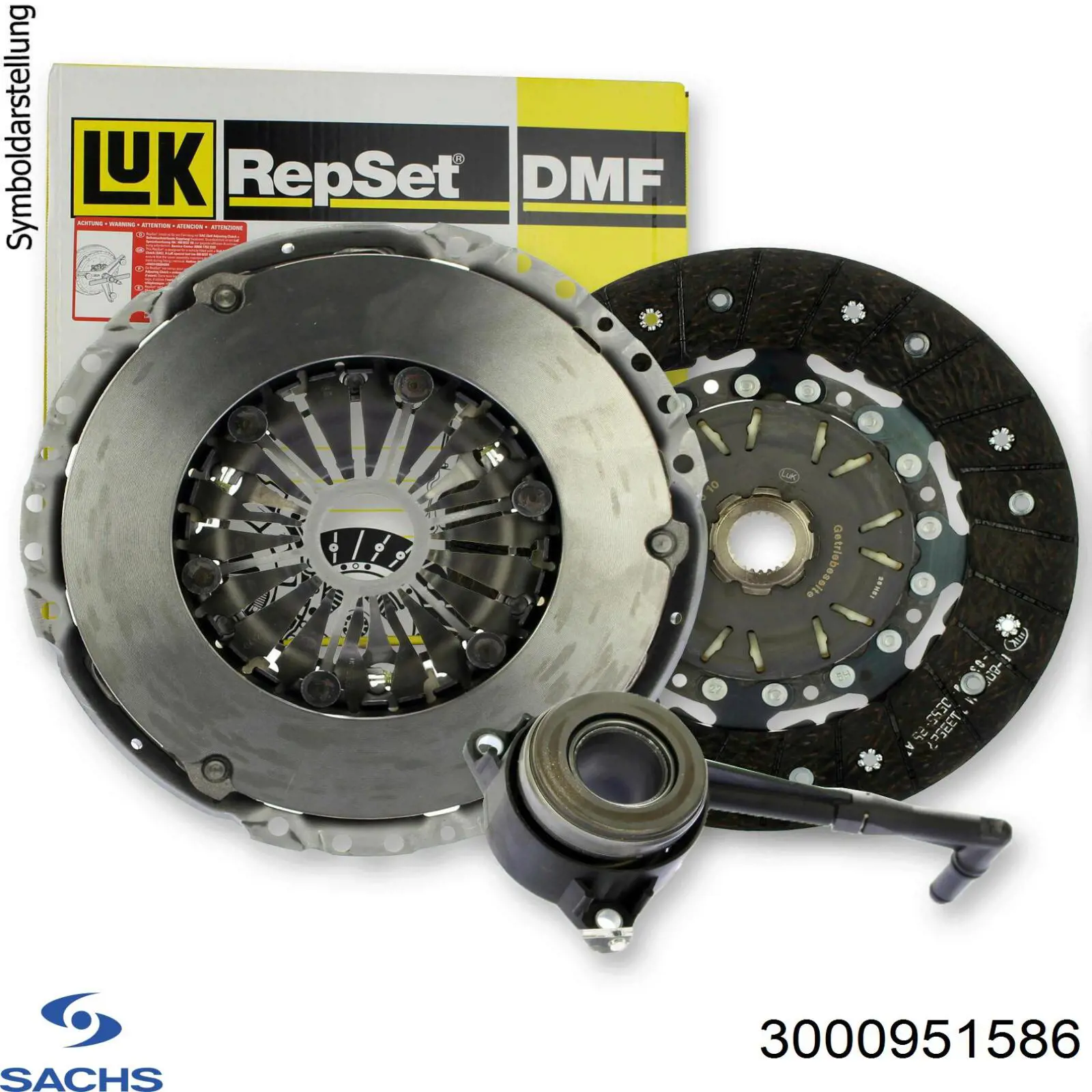 3000951586 Sachs Kit de embraiagem (3 peças)