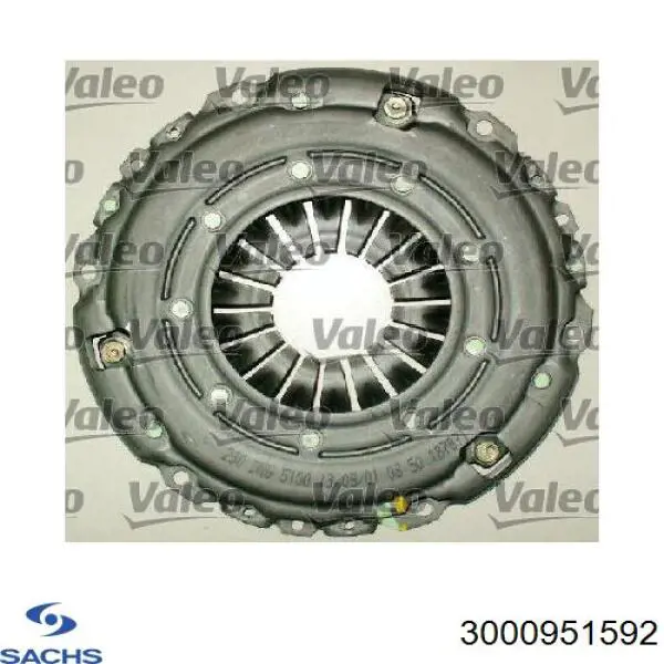 3000951592 Sachs Kit de embraiagem (3 peças)