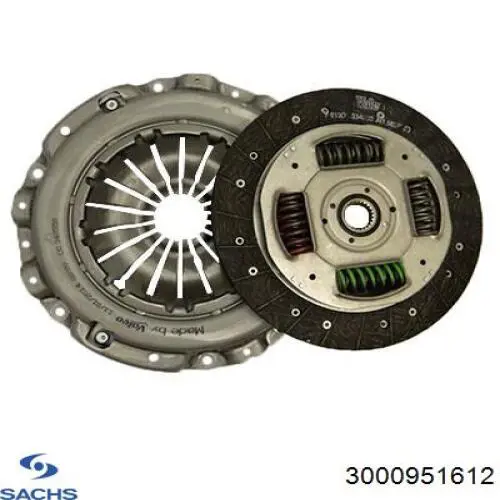 3000951612 Sachs Kit de embraiagem (3 peças)