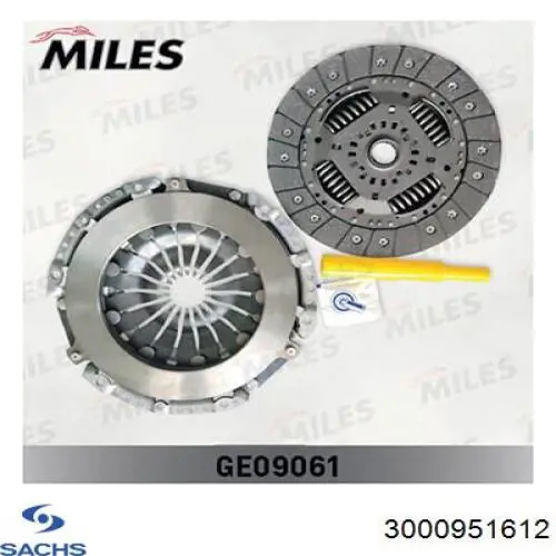 Kit de embraiagem (3 peças) Sachs 3000951612 preço, a partir de 128,03 USD