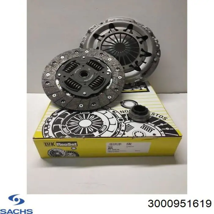 3000951619 Sachs Kit de embraiagem (3 peças)