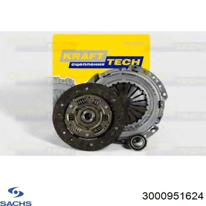 3000951624 Sachs Kit de embraiagem (3 peças)