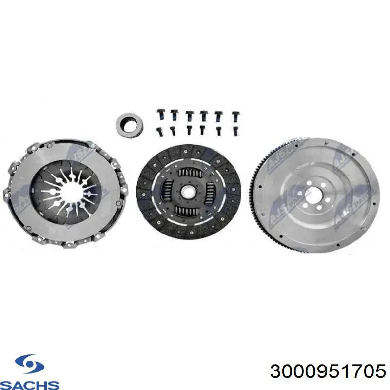 Compre 3000951705 Sachs Kit de embraiagem (3 peças)