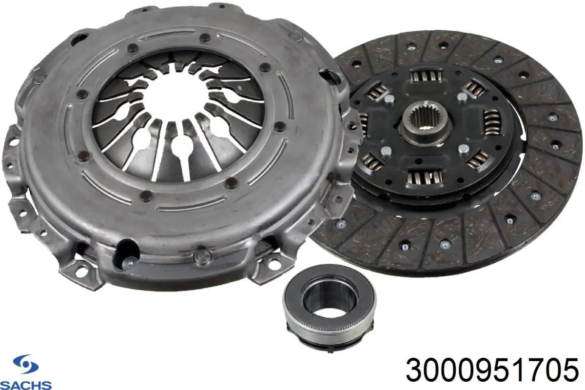 Kit de embraiagem (3 peças) Sachs 3000951705 preço, a partir de 331,92 USD