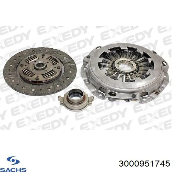 3000951745 Sachs Kit de embraiagem (3 peças)