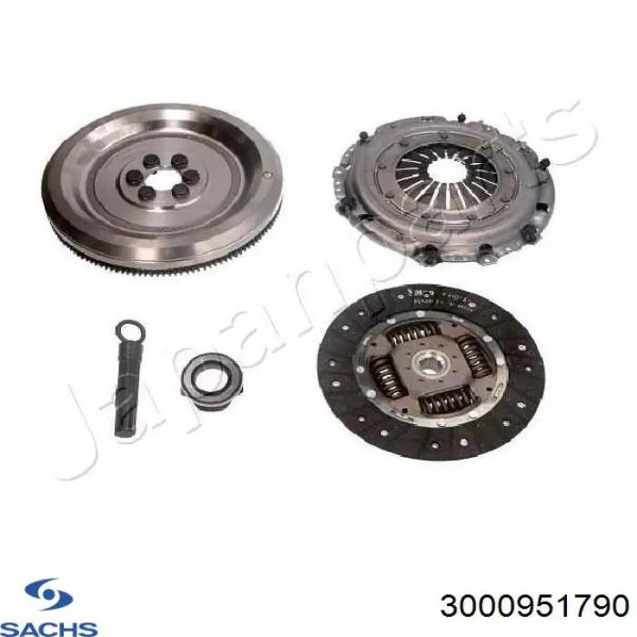 Kit de embraiagem (3 peças) 3000951790 Sachs