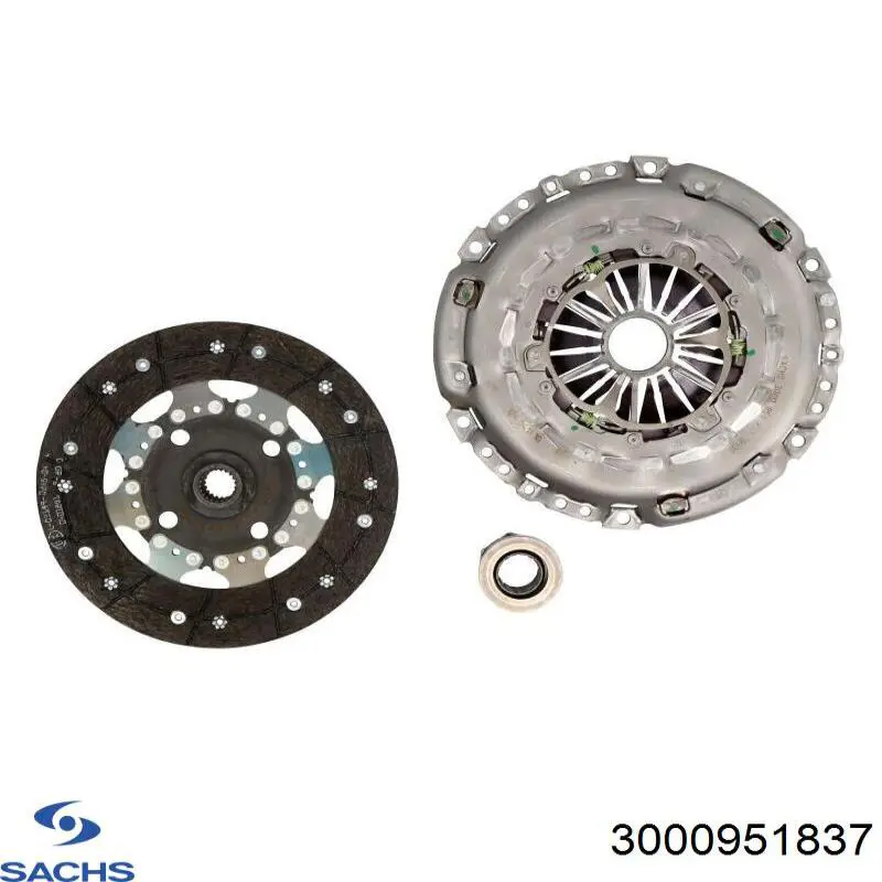 3000951837 Sachs Kit de embraiagem (3 peças)