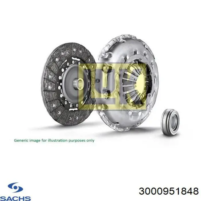 Kit de embraiagem (3 peças) Sachs 3000951848 preço, a partir de 342,41 USD