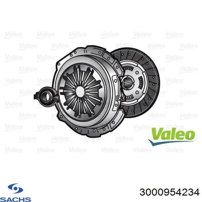 Kit de embraiagem (3 peças) Sachs 3000954234 preço, a partir de 105,67 USD