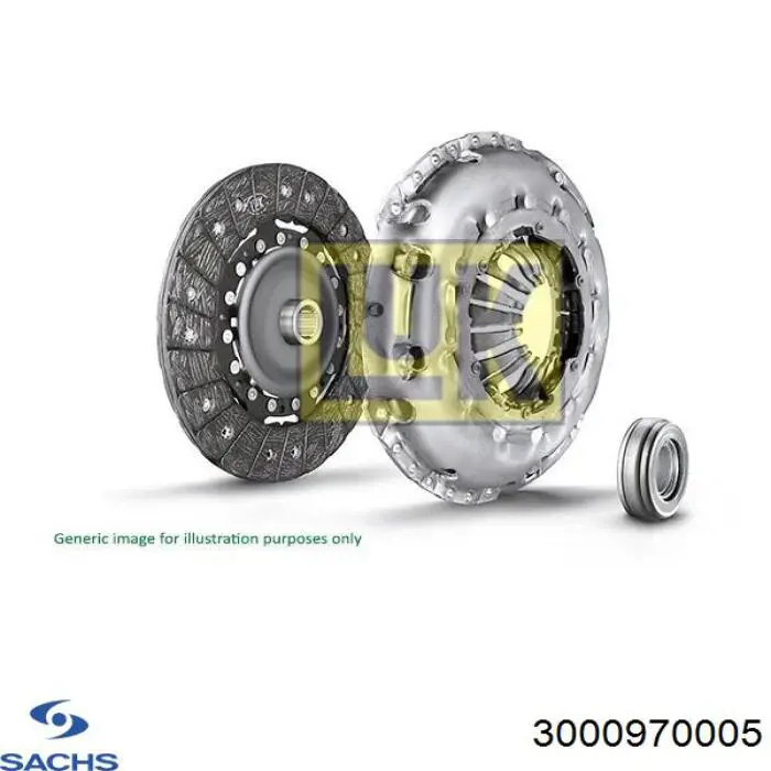 Kit de embraiagem (3 peças) Sachs 3000970005 preço, a partir de 190,84 USD