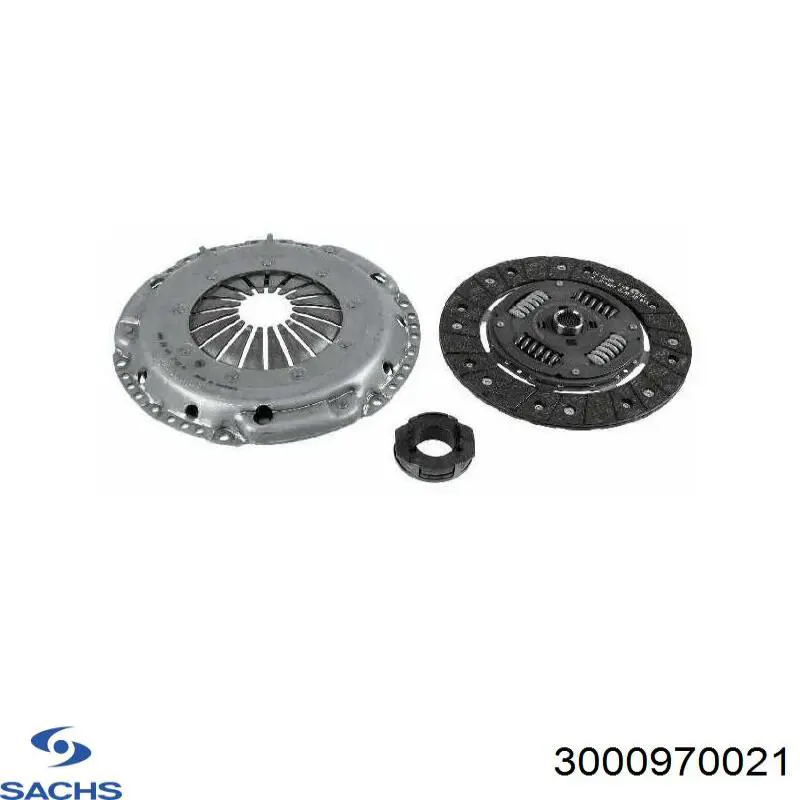 Kit de embraiagem (3 peças) Sachs 3000970021