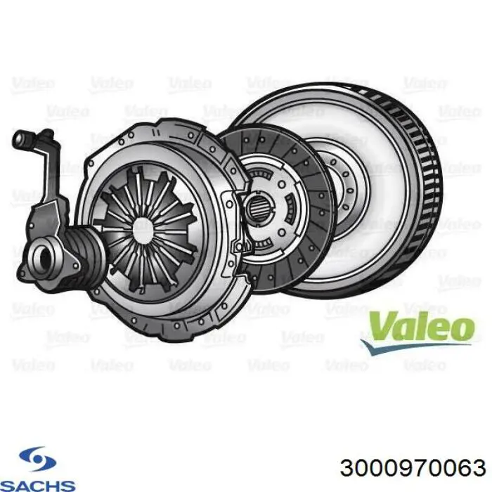 Kit de embraiagem (3 peças) Sachs 3000970063 preço, a partir de 143,46 USD