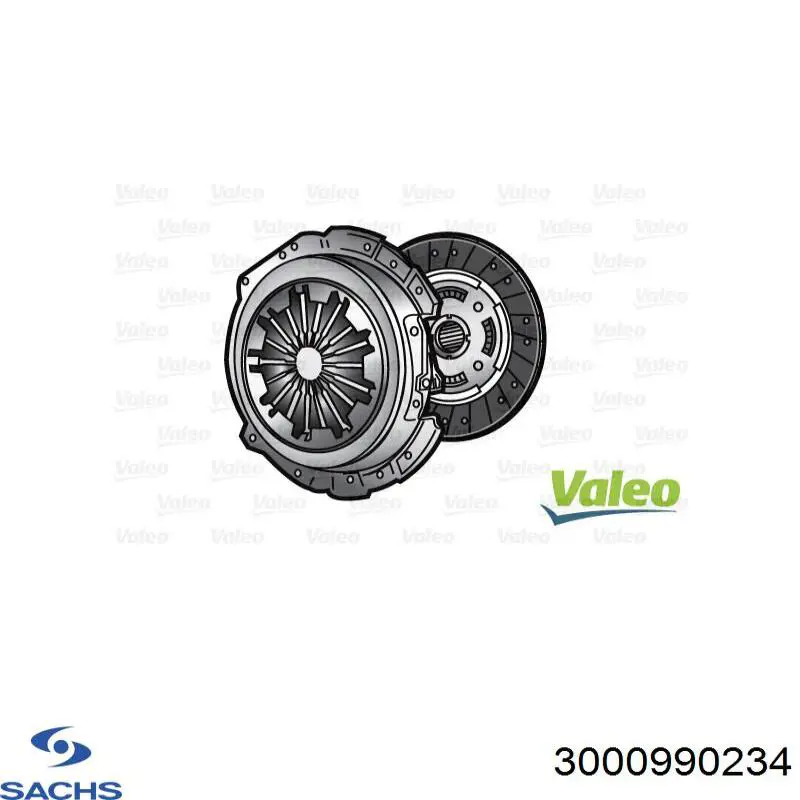 Kit de embraiagem (3 peças) Sachs 3000990234 preço, a partir de 320,67 USD