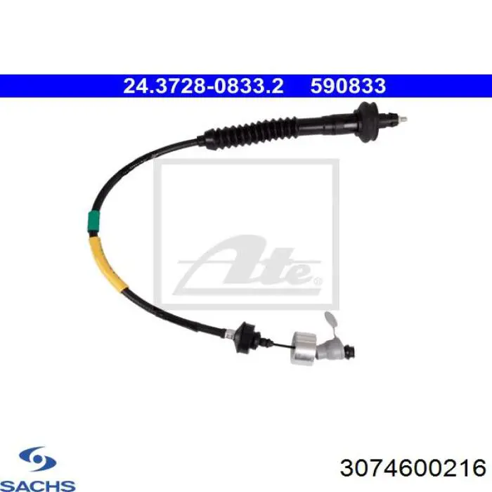 Cabo de embraiagem Sachs 3074600216 preço, a partir de 33,57 USD