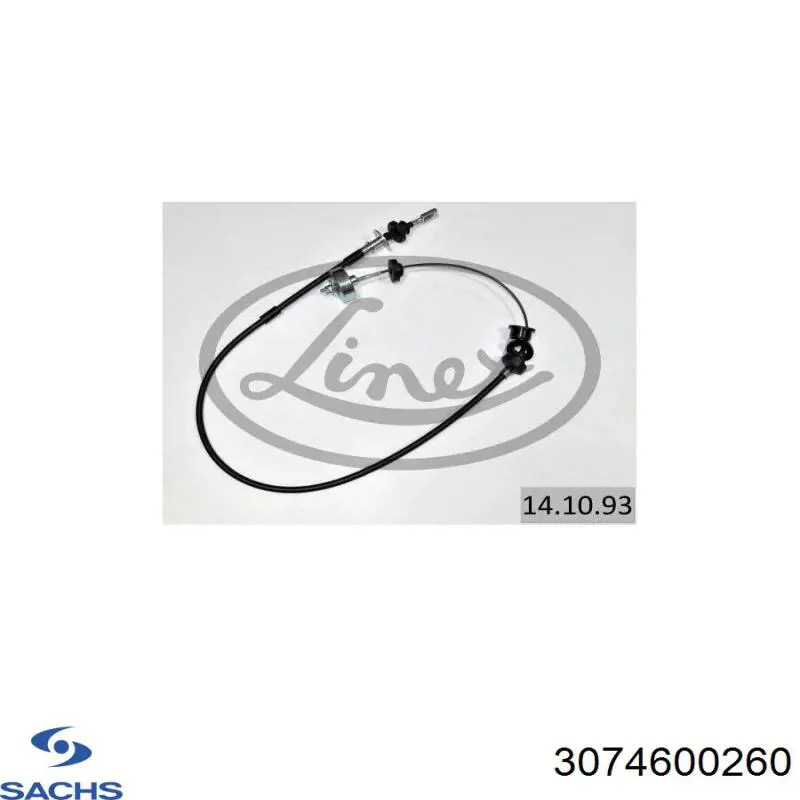 Compre 3074600260 Sachs Cabo de embraiagem