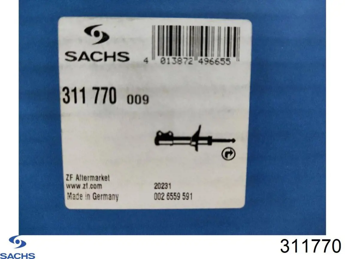 Compre 311770 Sachs Amortecedor dianteiro direito