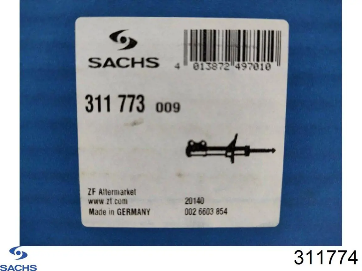Compre 311774 Sachs Amortecedor traseiro