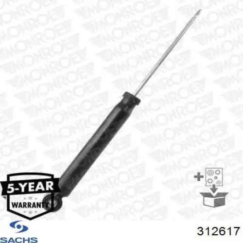 Compre 312617 Sachs Amortecedor traseiro