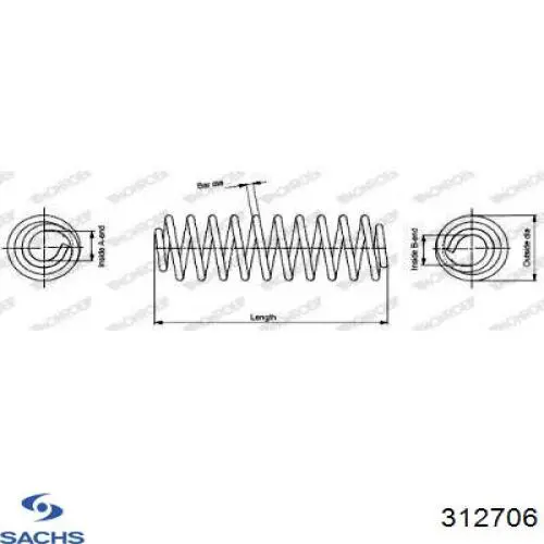 Compre 312706 Sachs Amortecedor dianteiro
