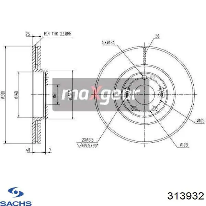 Compre 313932 Sachs Amortecedor dianteiro direito