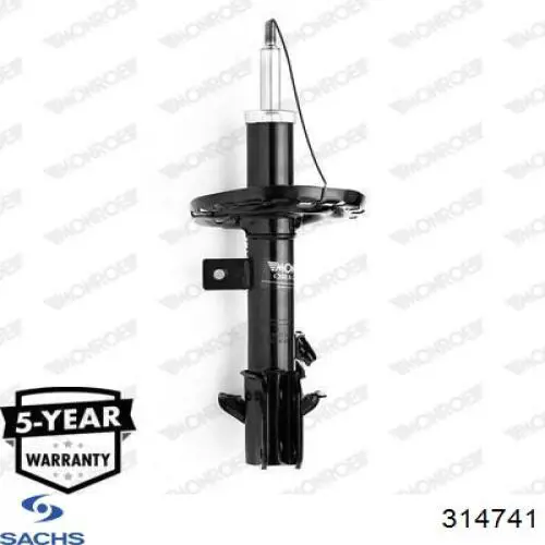 Amortecedor dianteiro direito Sachs 314741 preço, a partir de 78,30 USD