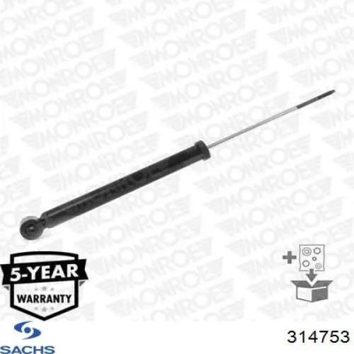 Compre 314753 Sachs Amortecedor traseiro