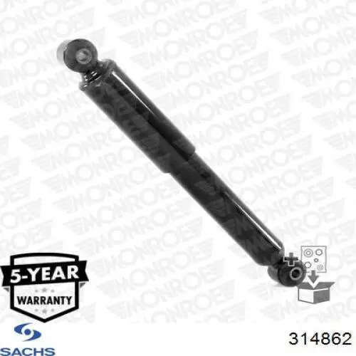 Compre 314862 Sachs Amortecedor traseiro direito