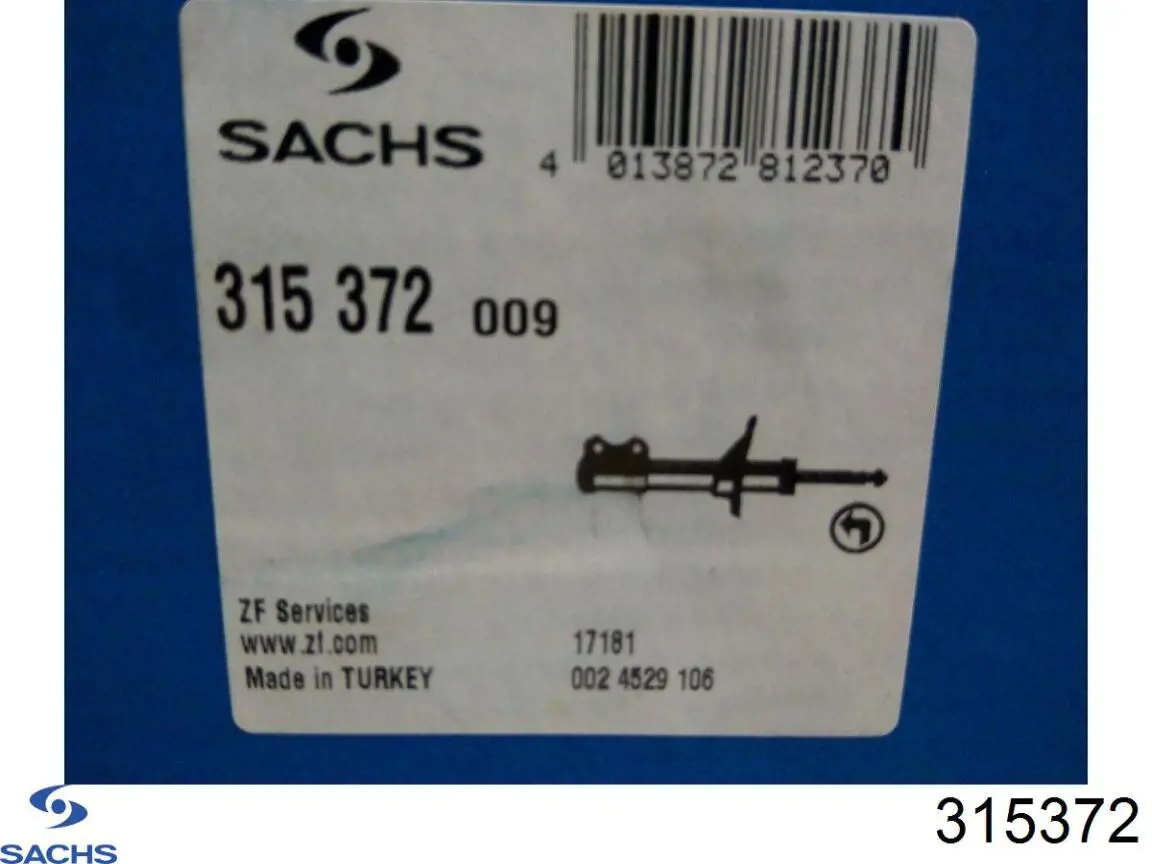Compre 315372 Sachs Amortecedor dianteiro esquerdo
