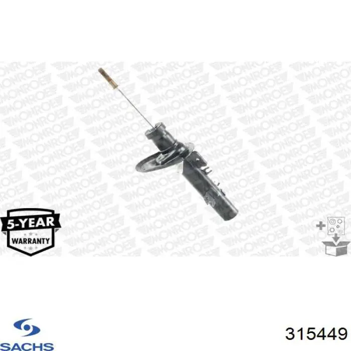 Compre 315449 Sachs Amortecedor dianteiro esquerdo