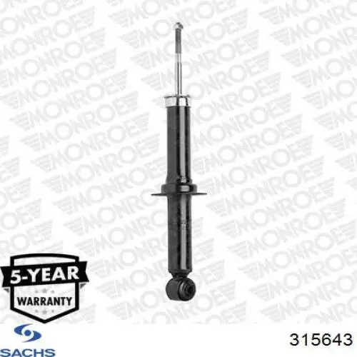 4766867AB Chrysler Amortecedor traseiro