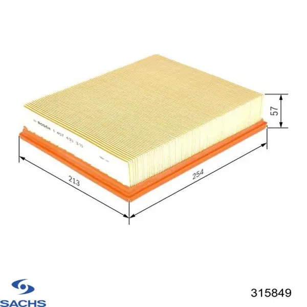 Amortecedor dianteiro esquerdo Sachs 315849 preço, a partir de 95,34 USD