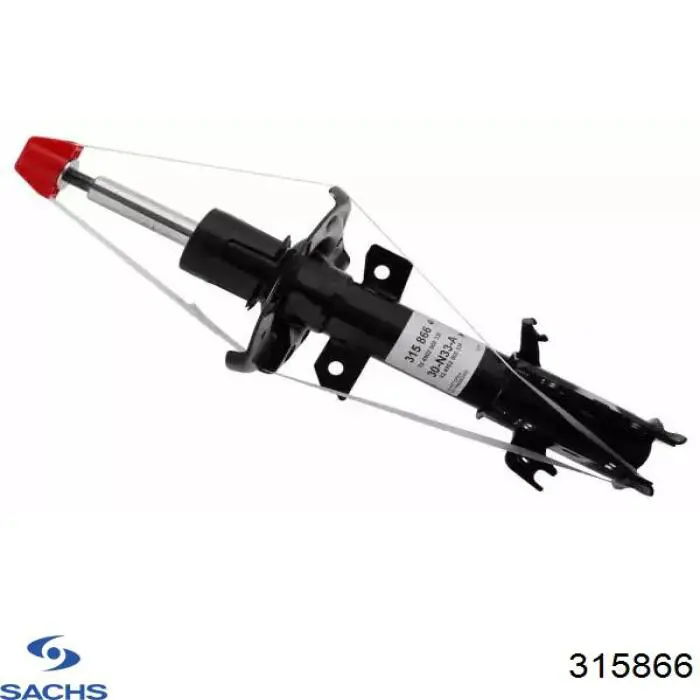 315866 Sachs Amortecedor dianteiro esquerdo
