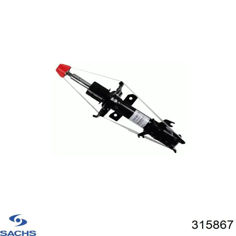 Amortecedor dianteiro direito Sachs 315867 preço, a partir de 77,71 USD