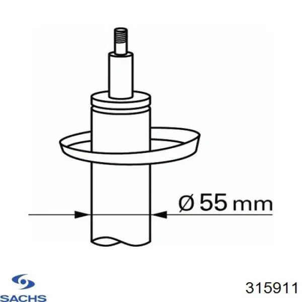 Amortecedor dianteiro Sachs 315911 preço, a partir de 71,42 USD