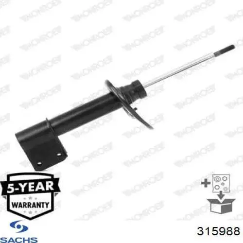 315988 Sachs Amortecedor dianteiro esquerdo