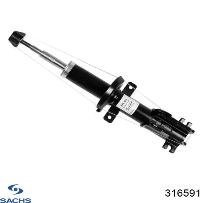 316591 Sachs Amortecedor dianteiro