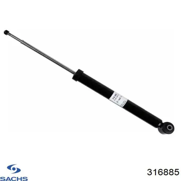 316885 Sachs Amortecedor traseiro esquerdo