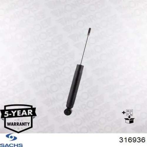 Amortecedor traseiro Sachs 316936 preço, a partir de 70,29 USD