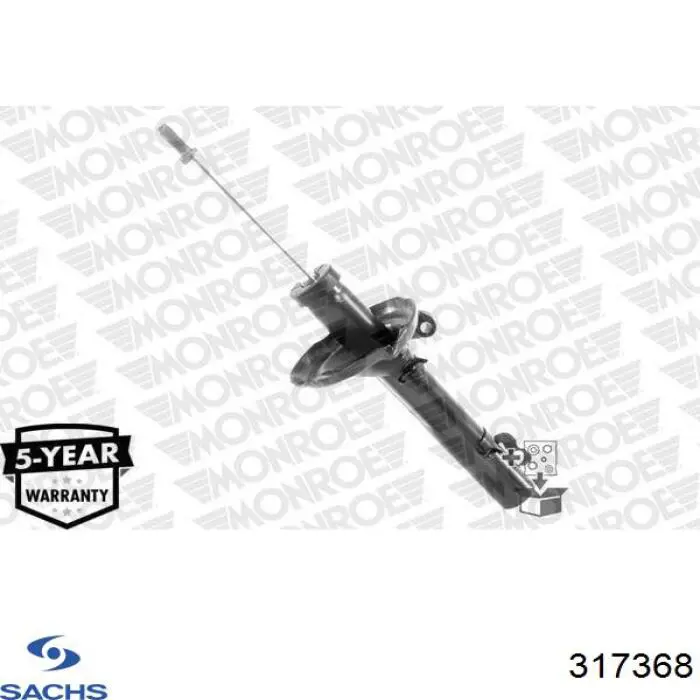 Amortecedor dianteiro Sachs 317368 preço, a partir de 78,32 USD
