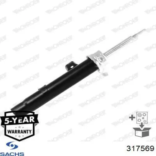 317569 Sachs Amortecedor dianteiro esquerdo