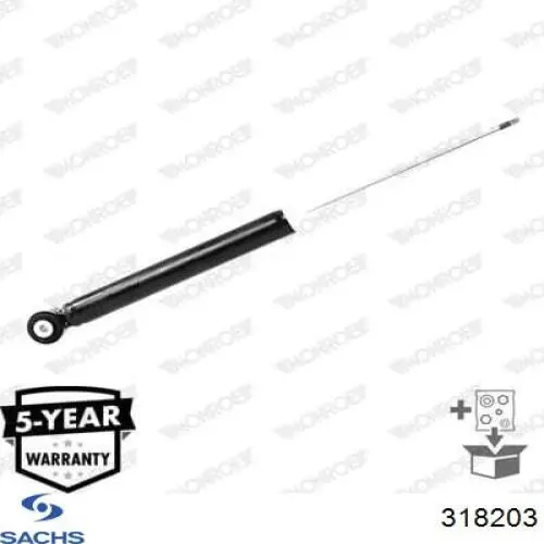 318203 Sachs Amortecedor traseiro