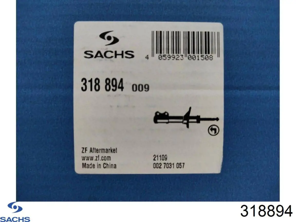 Amortecedor dianteiro esquerdo Sachs 318894 preço, a partir de 65,55 USD