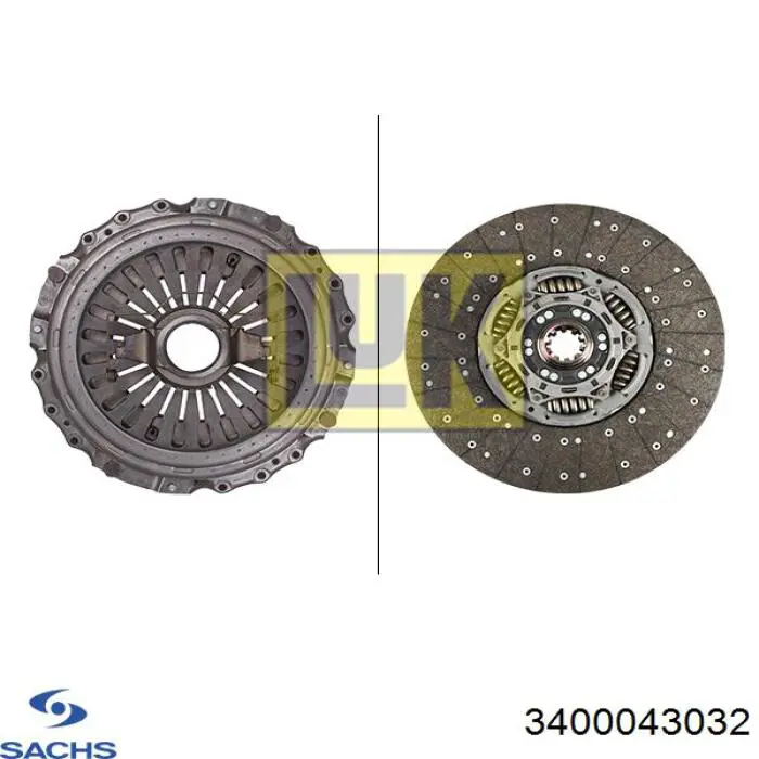 3400043032 Sachs Kit de embraiagem (3 peças)