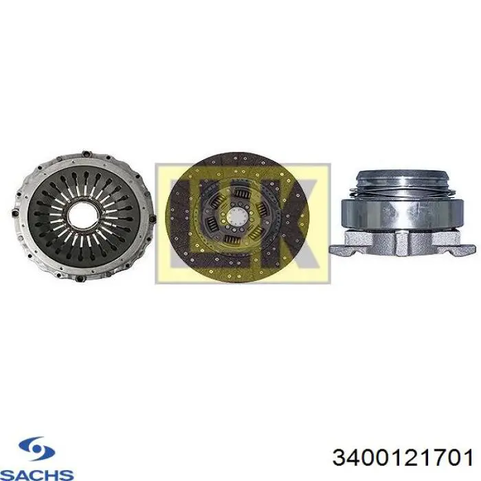 3400121701 Sachs Kit de embraiagem (3 peças)