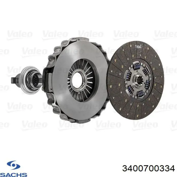 3400700334 Sachs Kit de embraiagem (3 peças)