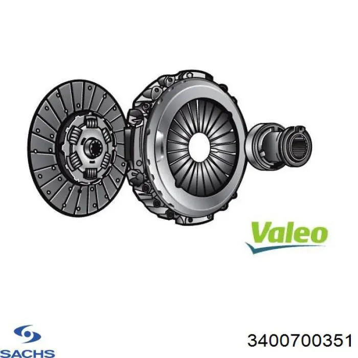 Kit de embraiagem (3 peças) Sachs 3400700351 preço, a partir de 1116,48 USD