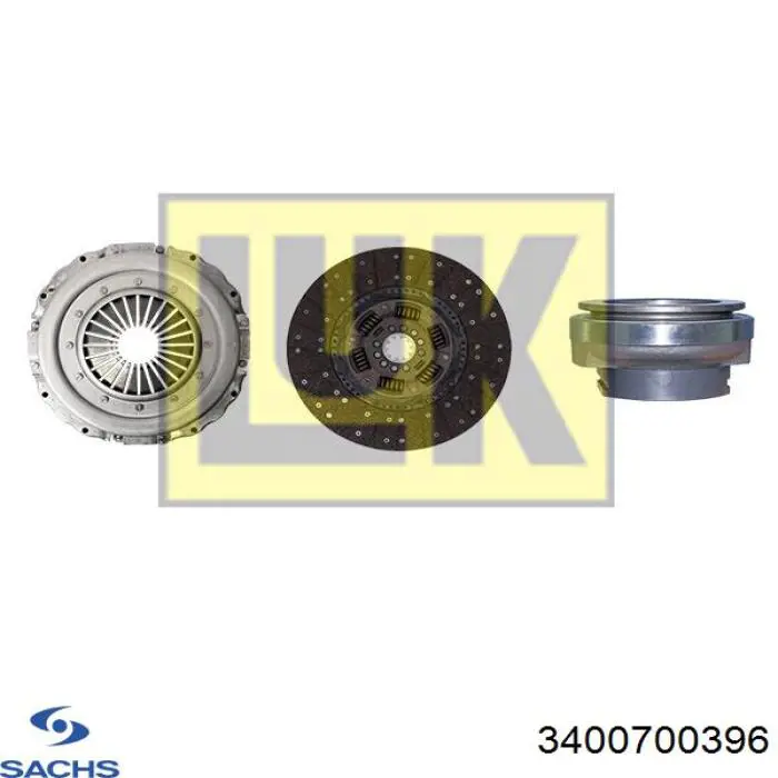 3400700396 Sachs Kit de embraiagem (3 peças)