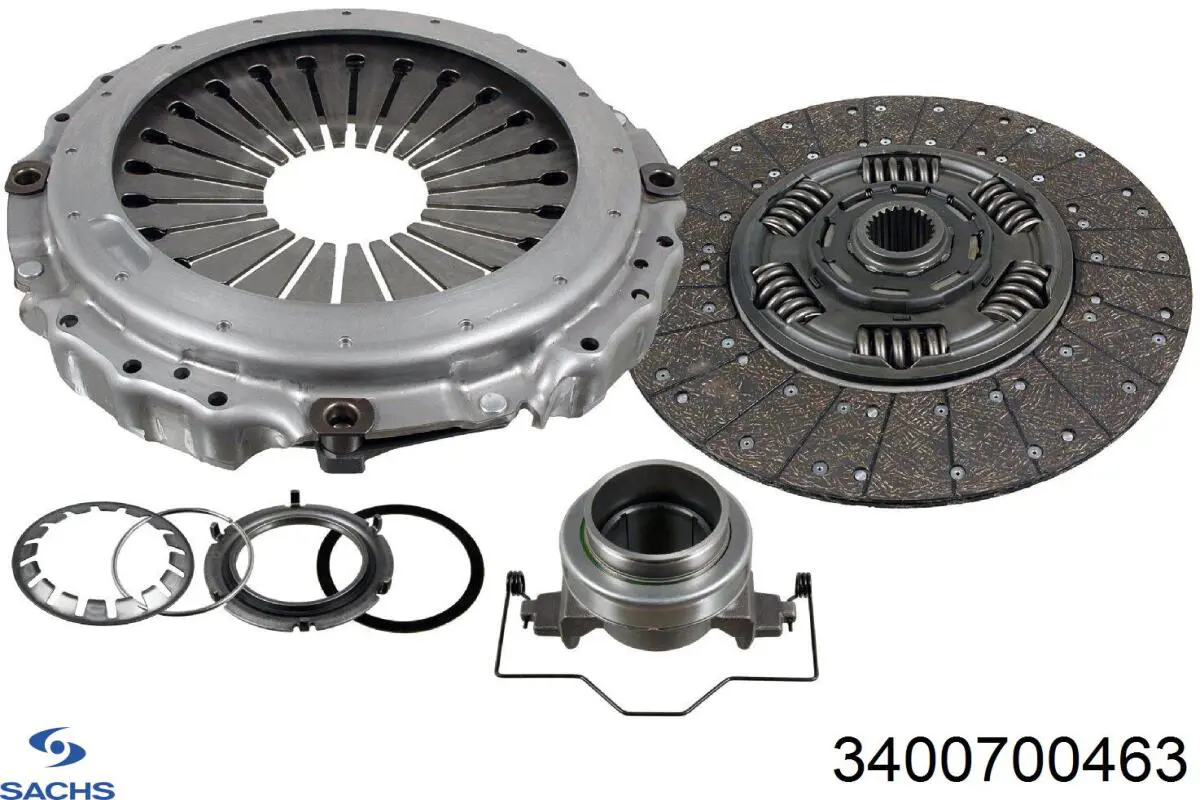 3400700463 Sachs Kit de embraiagem (3 peças)