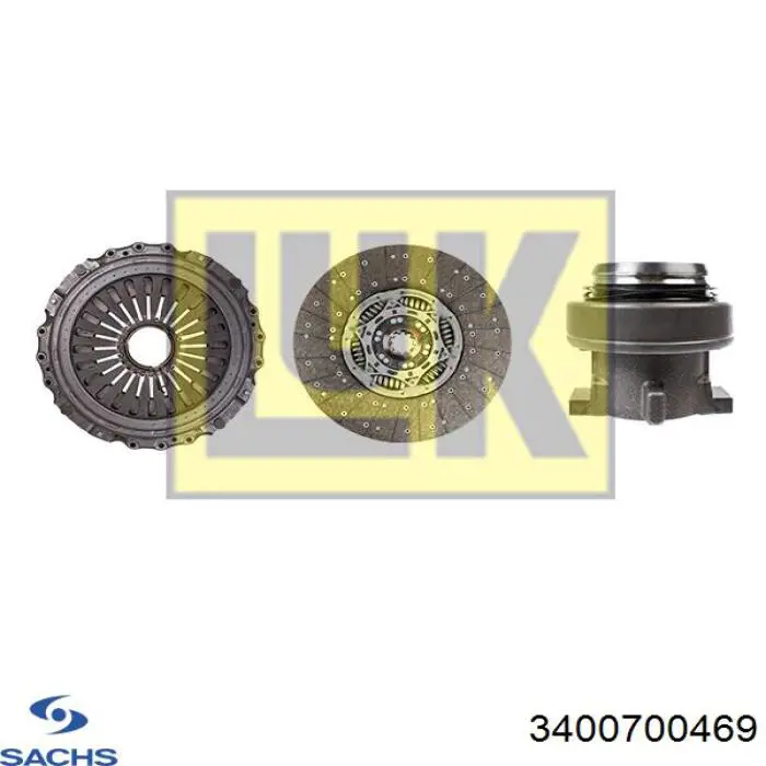 3400700469 Sachs Kit de embraiagem (3 peças)